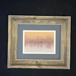 Boat in the Mist (Original Watercolor Painting)